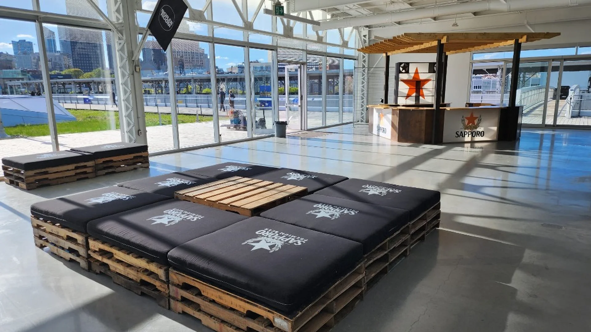 Sapporo brand activation build
